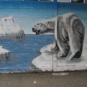 Graff extérieur animaux Angers