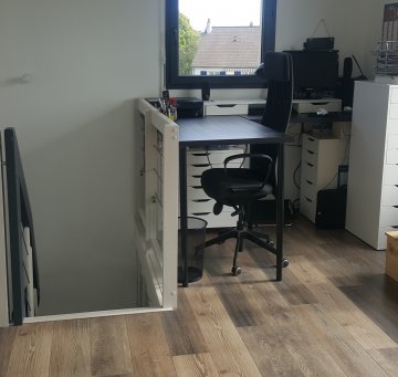 Pose de parquet dans un bureau Angers