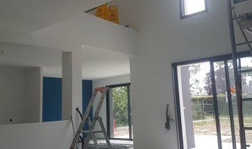 Peinture dans un maison neuve sur Sainte Melaine sur Aubance