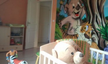 Graffiti Le livre de la jungle chambre d'enfant Angers