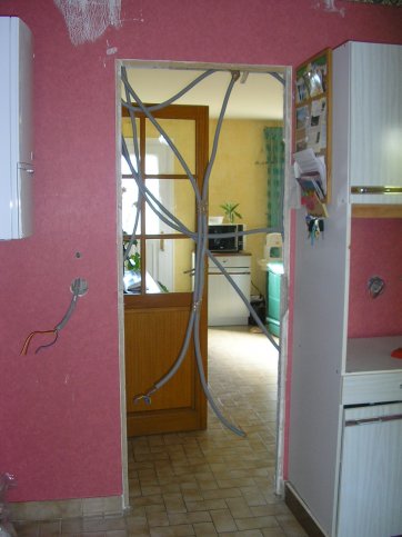 Avant renovation cuisine sol et mur Avrillé