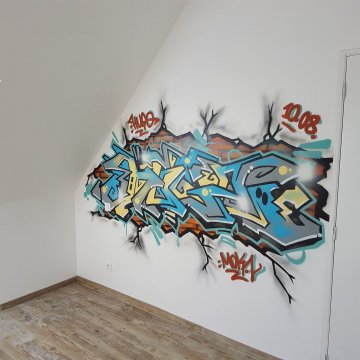 Graff chambre d'ado à Angers Graff chambre d'ado à Angers